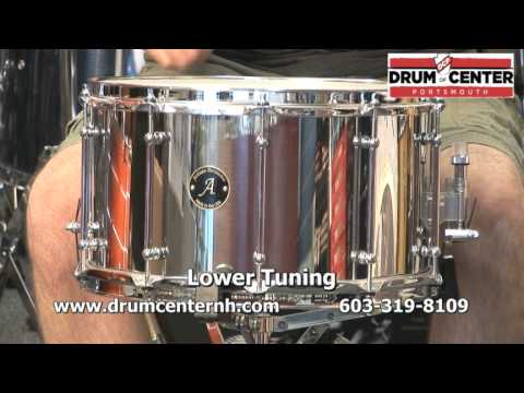 Artisan Percussion 8x14 Stainless Steel Snare Drum, Thick Gauge Shell