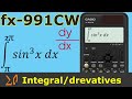 Casio FX 991CW Derivatives And Integral Calculation CLASSSWIZ FX 570CW
