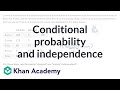 Conditional Probability And Independence Probability AP Statistics Khan Academy