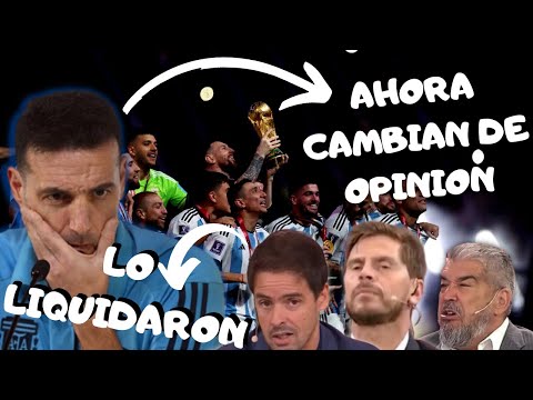 THEY LIQUIDATED Scaloni and NOW they are PANCAKE JOURNALISTS after Qatar 2022