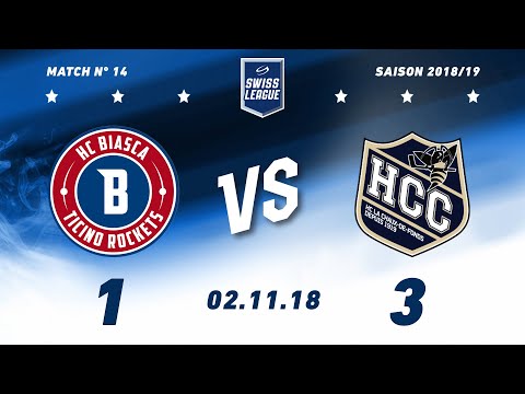 02.11.2018 HC Biasca Ticino Rockets - HC La Chaux-de-Fonds (1-3)
