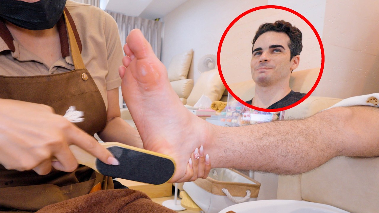 ASMR: $48 Pedicure & Foot Scraping Massage in Bangkok