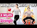 Over 50 & BEGINNER Chair Workout and 2 Mile Walk to Boost Fat Burning  -  No Jumping