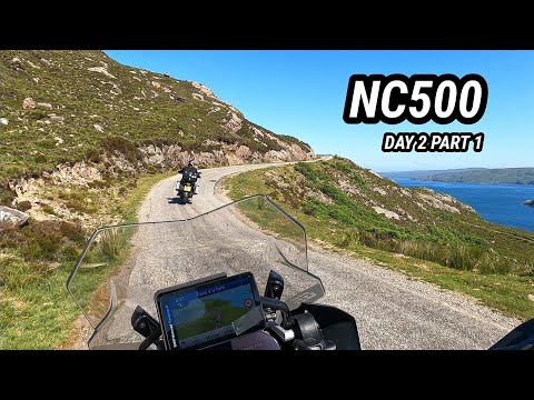 NC500 Scotland Trip Day 2 Part 1 // Riding BMW R1250 GS Motorcycles // From Gairloch to Applecross!