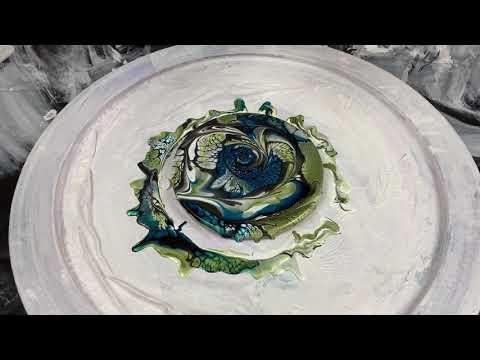 178. Sheleeart Australian Fluid Artist - Nurtured Bloom with Swirl Detail