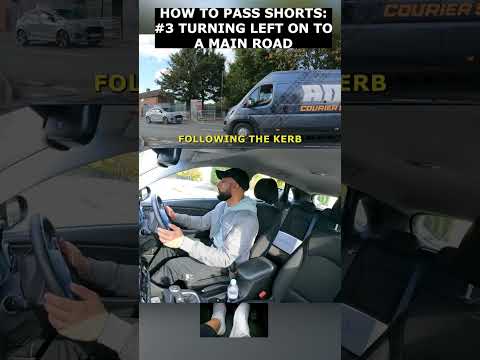 HOW TO PASS SHORTS #3 - Turning Left on to a Main Road #driving #drivingtest