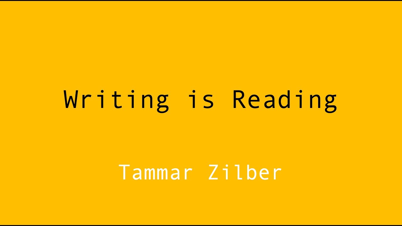 Writing is Reading: How to Join a Theoretical Conversation