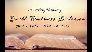 Zonelle Dickerson Funeral Recording