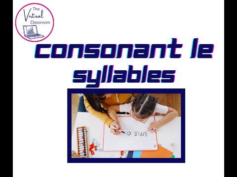 Consonant le Syllables