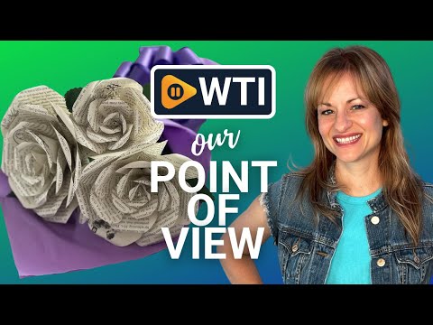 Handmade Pride and Prejudice Paper Flower Bouquet - WTI product video review