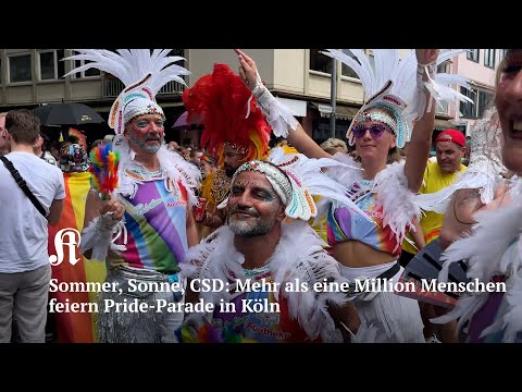 Sommer, Sonne, CSD: Mehr als eine Million Menschen feiern Pride-Parade in Köln