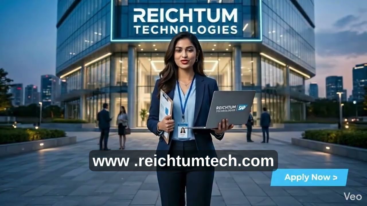 Start Your Career in SAP Today !You can apply for SAP jobs just by visiting Reichtum Technologies