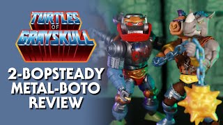 MOTU x TMNT Turtles of Grayskull 2-Bopsteady & Metal-Boto Review