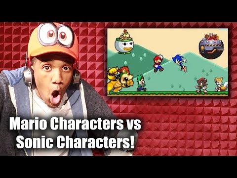 Super Mario vs Sonic the Hedgehog REACTION (from Scoutthedog1 Animations)