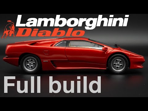 1/24 Lamborghini Diablo полная сборка. Italeri 3685