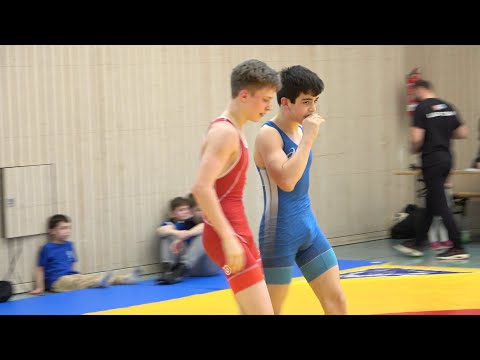 Wrestling / Ringen MDM 2024 in Jena, Jugend B (U14), 57 kg, Murat - Salamov, Finale 1 + 2