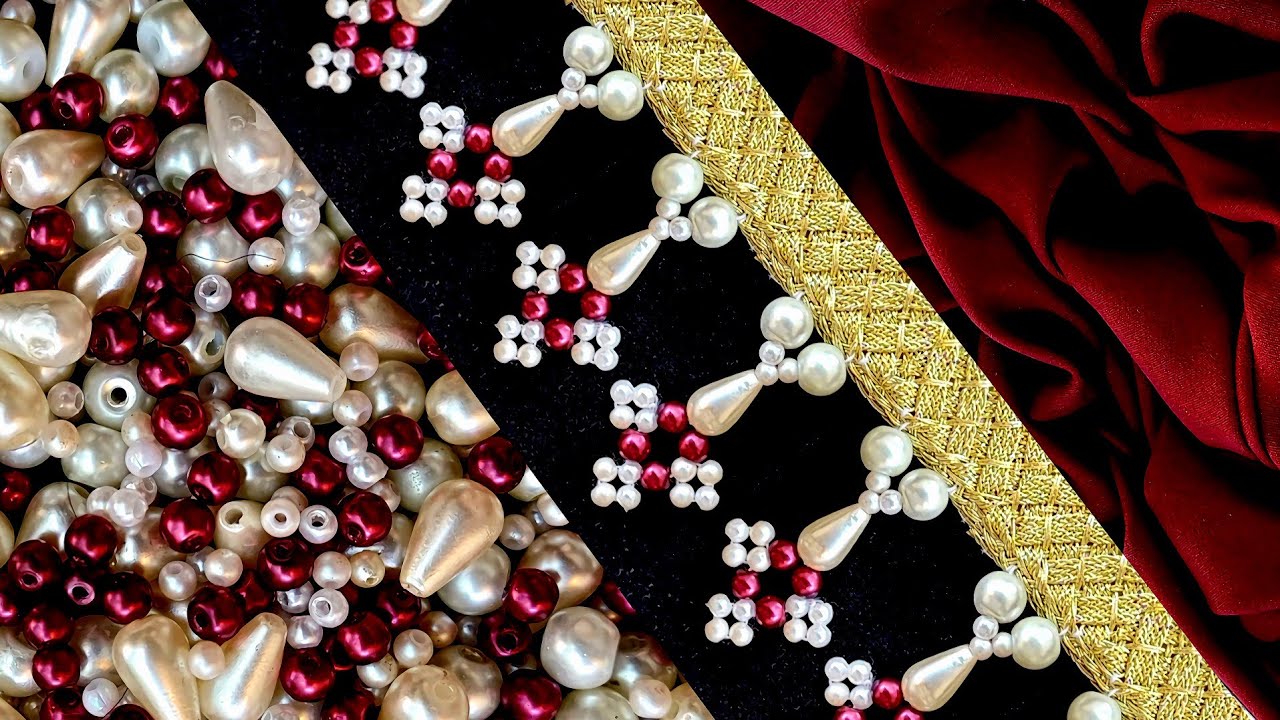 Daily embroidery jewelry design — learn with me on this channel.#DIY💜