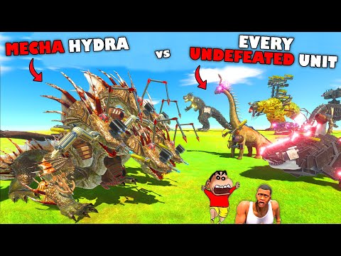 MECHA HYDRA vs EVERY UNDEFEATED UNIT in Animal Revolt Battle Simulator with SHINCHAN and CHOP | THOR