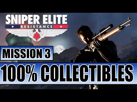 Sniper Elite Resistance - 100% Guide - Mission 3 Special Train Sabotage - All Collectibles - Sabo...