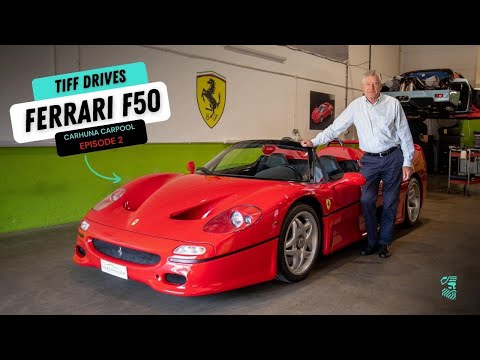 Tiff Needell Drives Ferrari F50 (Acceleration!) on Carhuna Carpool