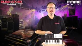 Video thumbnail for FAME - Tweak Mini USB Controller Keyboard by MusicStoreTV