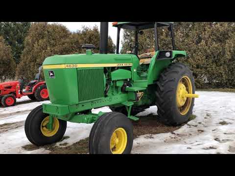 John Deere 4630 Model Row Crop Tractor 6.6L 6 Cly Diesel Engine Producing 151 HP - Mfg from 1973-77