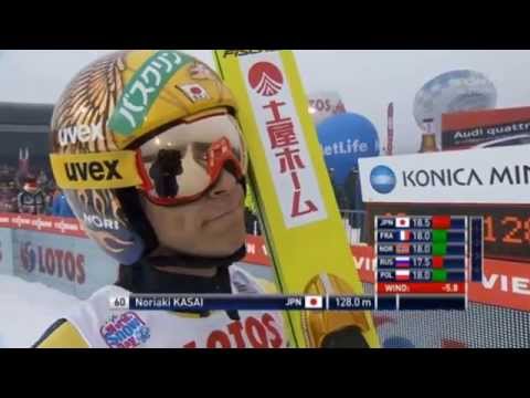 PŚ Zakopane 2015 - Noriaki Kasai 128 m 1 seria konkursu