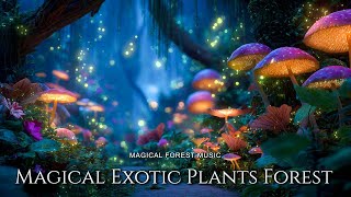 Magical Exotic Plants Forest Ambience and Music 🍃🎶 Relaxing Fantasy Music & Sounds of Forest