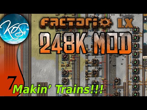 Factorio 248k Mod 07 - TRAIN ASSEMBLY  - Tips & Tricks