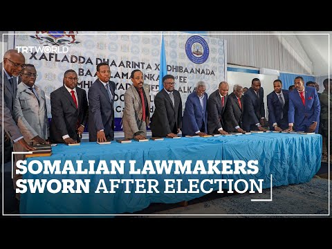 Lawmakers in Somalia sworn in after chaotic election process