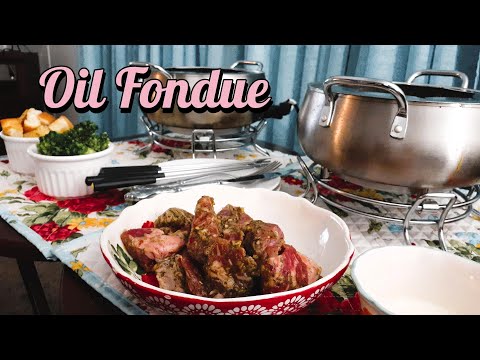 Oil Fondue Date Night Dinner