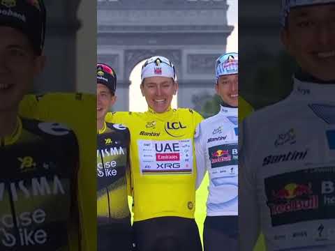 The most iconic backdrop in cycling? Introducing your 2025 Tour de France GC podium 🙌