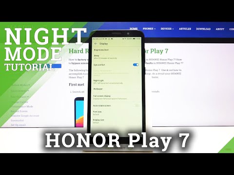How to Enable Night Light in Honor Play 7 – Switch On/Off Eye Comfort Mode