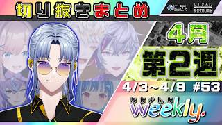 【#にじさんじ切り抜き 】◤4月第2週◢  にじさんじ weekly #53 【4/3~4/9】#NJweekly