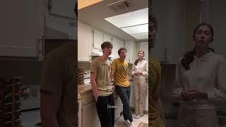 Kitchen harmony, The Night We Met #singing #singingreels #siblings #coversong