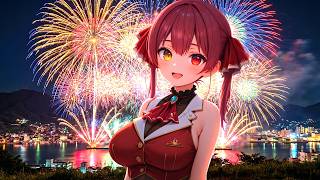 【AI動画】シネマティックな世界×宝鐘マリン 夏の尾道・しまなみ海道と大花火 | ホロライブ / AIアニメーションコレクション