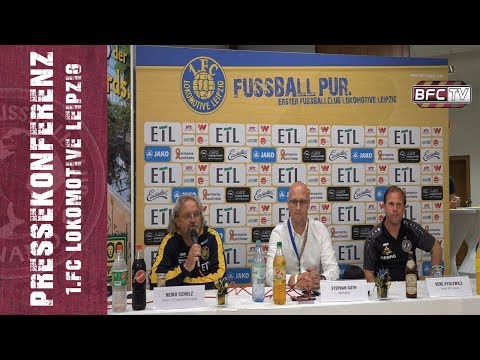 32.Spieltag - Regionalliga Nordost - 1.FC Lokomotive Leipzig - BFC Dynamo 2:0 - 29.04.2018 - PK