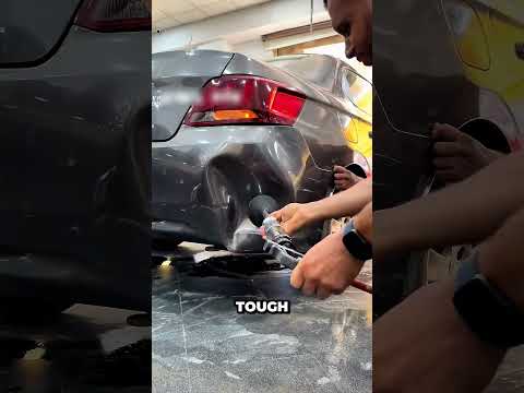 He fixes car dents with just a plunger in 10 seconds 🪠