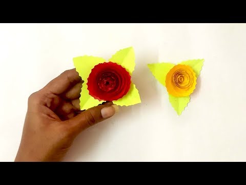 How to Make Rose Flowers With Paper Step By Step