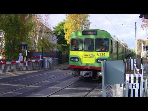 Dart train number 8339 - Sydney Parade Level Crossing, Dublin