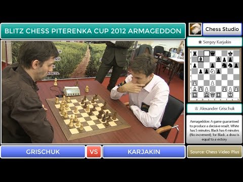WHAT A PAT!!! GRISCHUK VS KARJAKIN | BLITZ CHESS PITERENKA CUP 2012 ARMAGEDDON