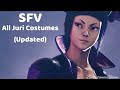 Street Fighter V | All Juri Costumes - 2022 (Costumes, Colors & Combos)