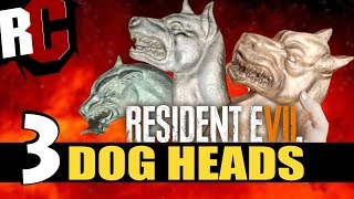 Resident Evil 7 - All Dog Head Locations (How to escape to the yard and find all Dog's Heads)