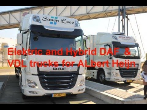 Video bij: Albert Heijn start proef met elektrische en hybride DAF's CF