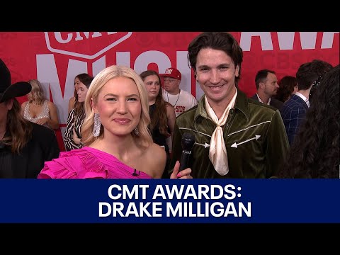 Thumbnail for Drake Milligan on CMT Music Awards 2024 red carpet | FOX 7 Austin by Drake Milligan