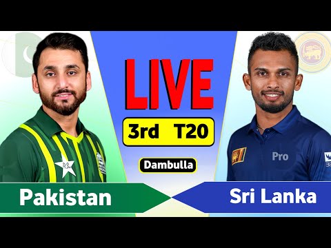 Pakistan vs Sri Lanka 3rd T20 Match Live | PAK vs SL Live Score & Commentary | SL BAT