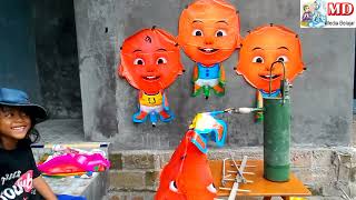 MEMBUAT BALON BISA TERBANG SENDIRI, BALON KARAKTER UPIN & IPIN - BABY SHARK DANCE SONG