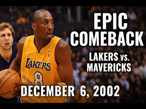 12/06/2002 Dallas Mavericks vs. Los Angeles Lakers Kobe Bryant Full game