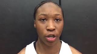 Lincoln point guard Kondalia Montgomery talks about Abes wrapping up third consecutive league title