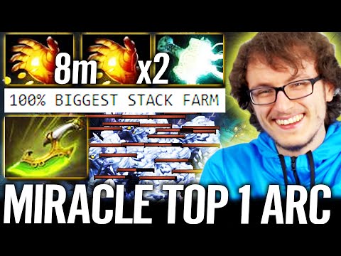 🔥 MIRACLE TOP-1 Arc Warden - 100% Biggest Stack Farm Ever WTF Hard Comeback Dota 2 Pro Carry